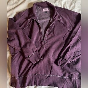 AE Quarter Button Sweatershirt